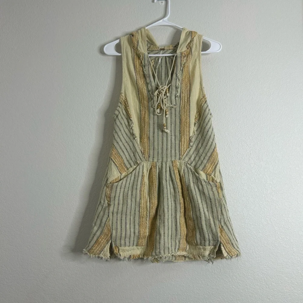 Free People Yellow & Green mini dress - Picture 2 of 11